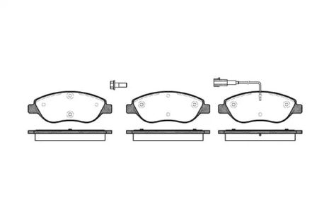 Набір гальмівних майданчиків, Disc Brake Chrysler Delta, Alfa Romeo, REMSA (086001)