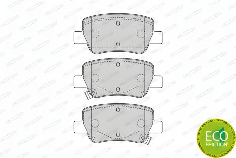 Гальмівні колодки TOYOTA AVENSIS, FERODO (FDB4411) Гальмівні колодки TOYOTA AVENSIS, FERODO (FDB4411)