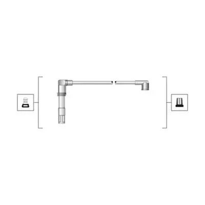 Комплект дротів запалення SKODA OCTAVIA, VW POLO, MAGNETIMARELLI (941319170081)