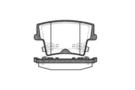 Комплект тормозных колодок LANCIA THEMA, CHRYSLER 300C, WOKING (P1027308)