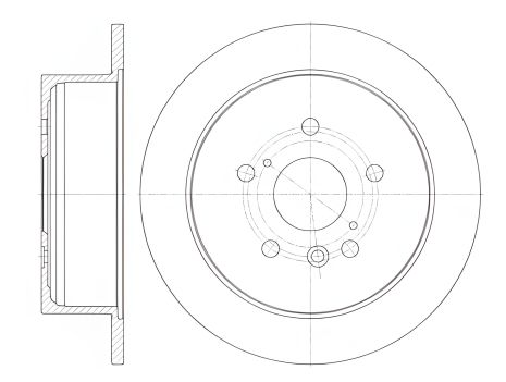 Гальмівний диск TOYOTA HIGHLANDER, LEXUS RX, REMSA (691100) Гальмівний диск TOYOTA HIGHLANDER, LEXUS RX, REMSA (691100)