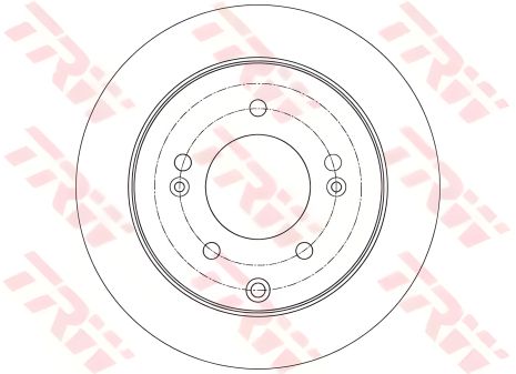 CERATO гальмівний диск KIA, TRW (DF7819) CERATO гальмівний диск KIA, TRW (DF7819)