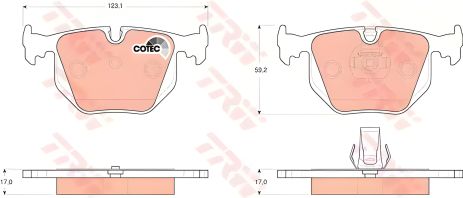 Гальмівні колодки для дискового гальма ALPINA ROADSTER, BMW X3, TRW (GDB1530) Гальмівні колодки для дискового гальма ALPINA ROADSTER, BMW X3, TRW (GDB1530)