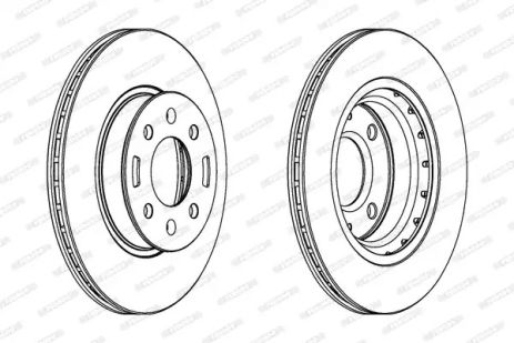 Диск гальмівний HYUNDAI i20, FERODO (DDF1840C)