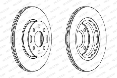 Диск гальмівний HYUNDAI i20, FERODO (DDF1840C)