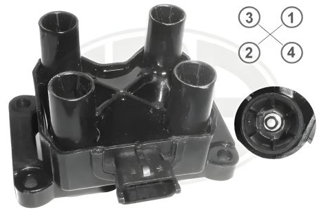 Запалювання котушка CHEVROLET NIVA, LADA GRANTA, ERA (880373A) Запалювання котушка CHEVROLET NIVA, LADA GRANTA, ERA (880373A)