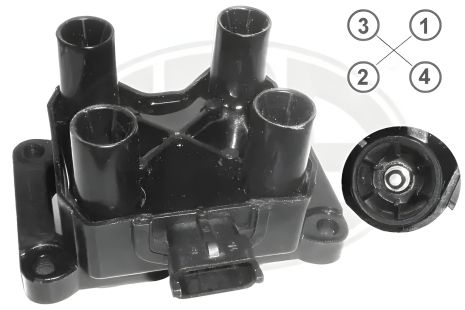 Запалювання котушка CHEVROLET NIVA, LADA GRANTA, ERA (880373A)