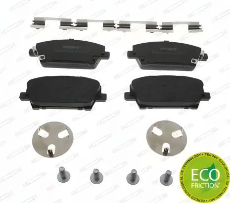 Комплект гальмівних колодок, дискове гальмо HONDA CIVIC, FERODO (FDB1859) - BrakePerfect