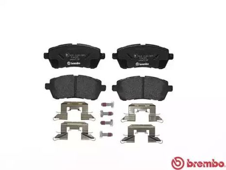 Комплект тормозных колодок, дисковый тормоз FORD AUSTRALIA, BREMBO (P24072)