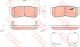 Тормозные колодки в комплекте для HYUNDAI SANTA FE, TRW (GDB3419)