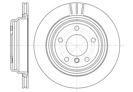 Гальмівний диск BMW 5, REMSA (658810) Гальмівний диск BMW 5, REMSA (658810)