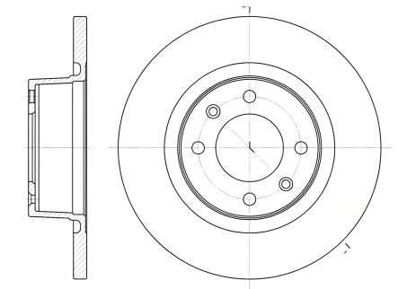 Диск тормозной CITROËN C5, BMW X5, REMSA (Модель: 660500)