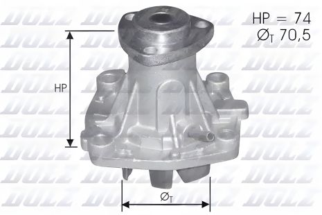 Водяная помпа для CHRYSLER VOYAGER и OPEL FRONTERA, DOLZ (A330ST)