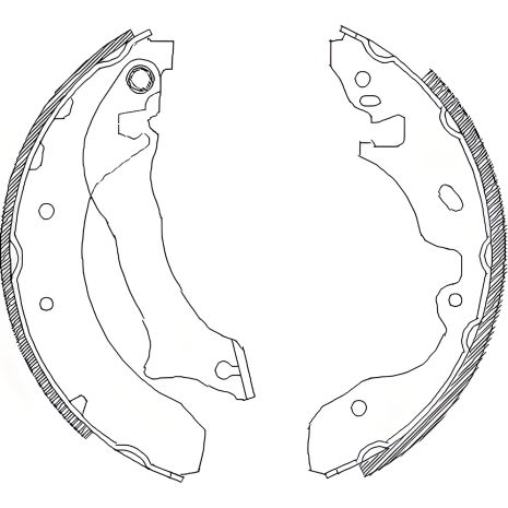 Комплект гальмівних колодок FORD AUSTRALIA, REMSA (404200)