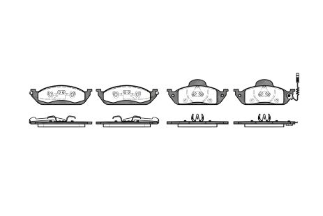 Комплект тормозных колодок, дисковый тормоз MERCEDES-BENZ M-CLASS, REMSA (069701) Комплект тормозных колодок, дисковый тормоз MERCEDES-BENZ M-CLASS, REMSA (069701)