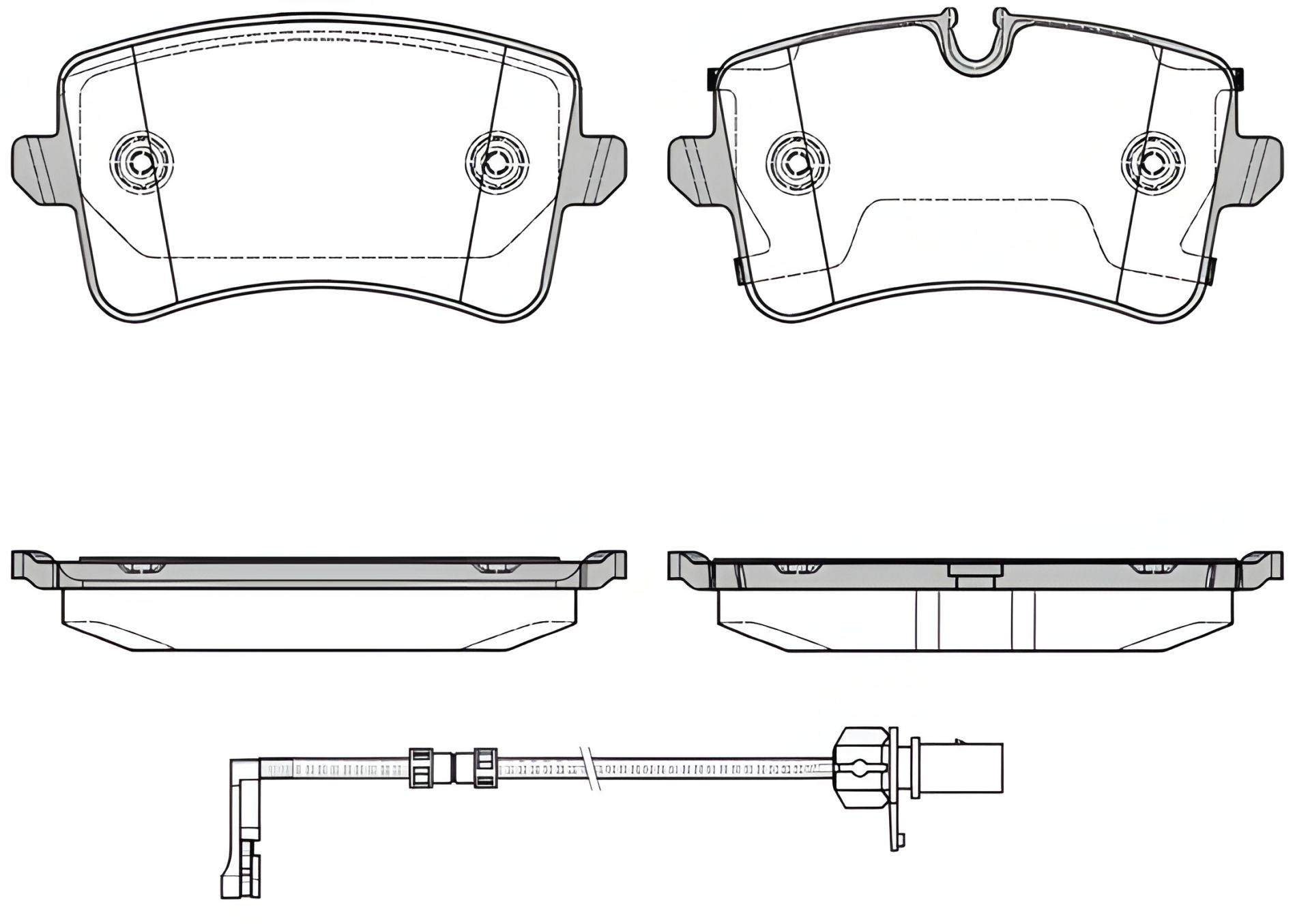 Комплект гальмівних колодок AUDI A8, WOKING (P1243320) Комплект гальмівних колодок AUDI A8, WOKING (P1243320)