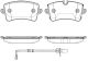 Комплект гальмівних колодок AUDI A8, WOKING (P1243320) Комплект гальмівних колодок AUDI A8, WOKING (P1243320)