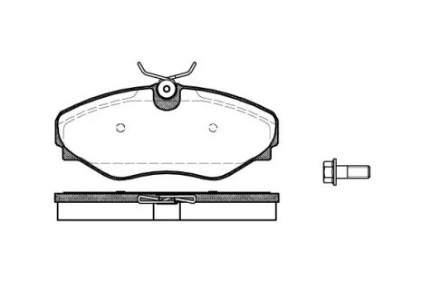 Комплект гальмівних колодок NISSAN PRIMASTAR, OPEL VIVARO, RENAULT AVANTIME, WOKING (P934320)