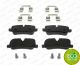 Комплект гальмівних колодок, дискове гальмо LAND ROVER, FERODO (FDB1613) Комплект гальмівних колодок, дискове гальмо LAND ROVER, FERODO (FDB1613)