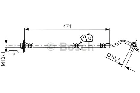 Тормозной шланг BOSCH для KIA SPORTAGE, HYUNDAI ix35 (1987481715) Тормозной шланг BOSCH для KIA SPORTAGE, HYUNDAI ix35 (1987481715)