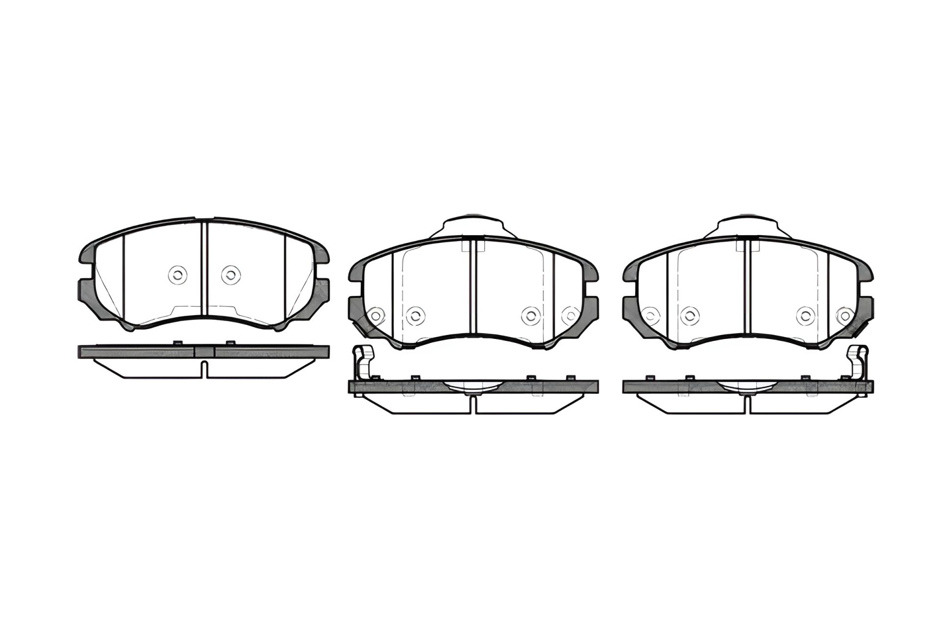 Гальмівних колодок комплект для дискового гальма HYUNDAI CHANGAN CS35, REMSA 095302 Гальмівних колодок комплект для дискового гальма HYUNDAI CHANGAN CS35, REMSA 095302