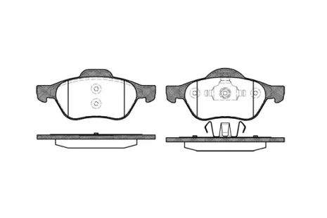 Комплект тормозных колодок RENAULT MEGANE, RENAULT WIND, RENAULT LAGUNA, WOKING (P862300)