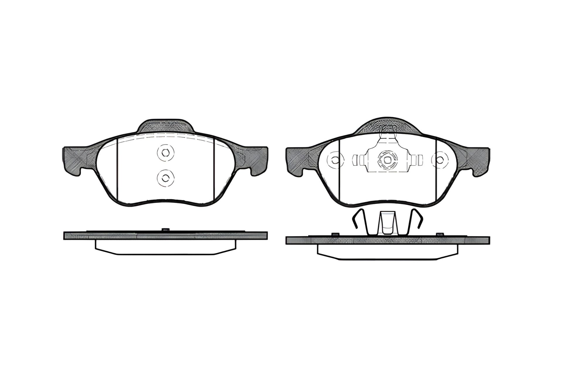 Комплект тормозных колодок для дисковых тормозов RENAULT WIND, REMSA (096200) Комплект тормозных колодок для дисковых тормозов RENAULT WIND, REMSA (096200)