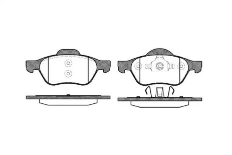 Комплект тормозных колодок RENAULT MEGANE, RENAULT WIND, RENAULT LAGUNA, WOKING (P862300)