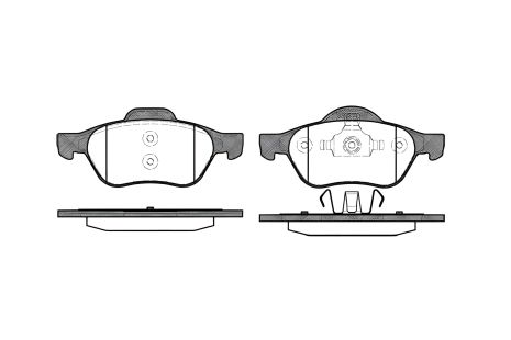 Комплект тормозных колодок для дисковых тормозов RENAULT WIND, REMSA (096200) Комплект тормозных колодок для дисковых тормозов RENAULT WIND, REMSA (096200)