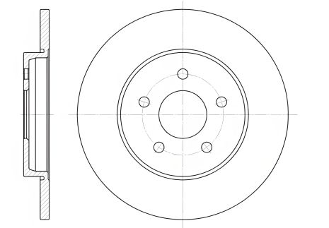 Гальмівний диск JAGUAR X-TYPE, FORD MONDEO, REMSA (666100) Гальмівний диск JAGUAR X-TYPE, FORD MONDEO, REMSA (666100)