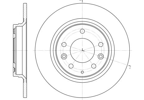 Тормозной диск BESTURN (FAW) и MAZDA 6, REMSA (688100)