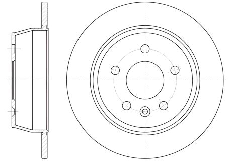 Тормозной диск MERCEDES-BENZ V-CLASS, REMSA (647100)