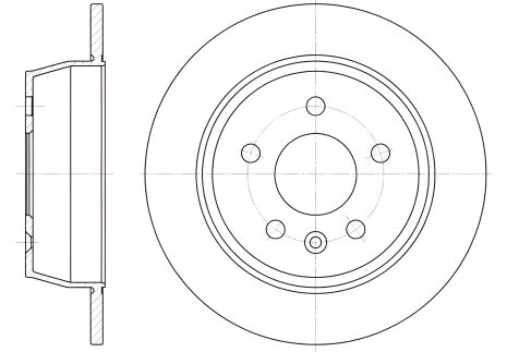 Тормозной диск MERCEDES-BENZ V-CLASS, REMSA (647100) Тормозной диск MERCEDES-BENZ V-CLASS, REMSA (647100)
