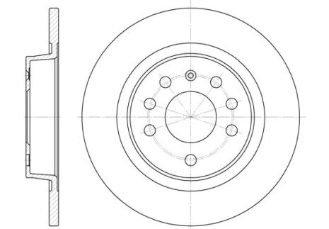 Диск тормозной CADILLAC BLS, FIAT CROMA, REMSA (668800)