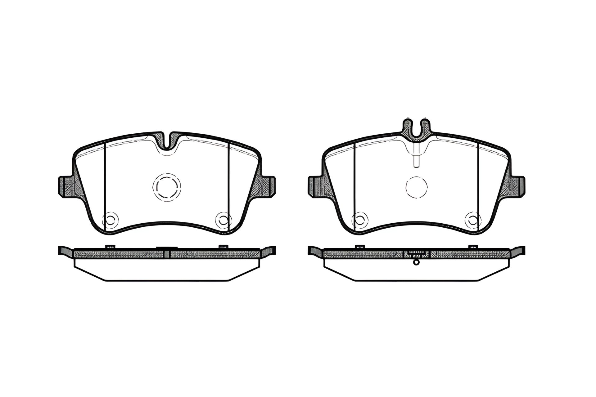 Комплект колодок гальмівних, дискове гальмо REMSA (076800), MERCEDES-BENZ CLC-CLASS Комплект колодок гальмівних, дискове гальмо REMSA (076800), MERCEDES-BENZ CLC-CLASS