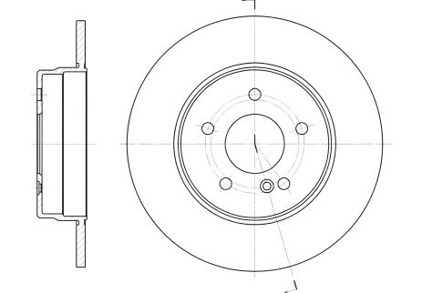 Тормозной диск MERCEDES-BENZ CLC-CLASS, REMSA (655500)