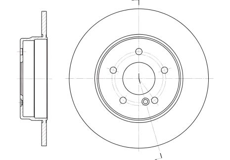 Тормозной диск MERCEDES-BENZ CLC-CLASS, REMSA (655500) Тормозной диск MERCEDES-BENZ CLC-CLASS, REMSA (655500)