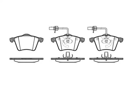 Набір гальмівних колодок, диск Brake VW Golf V, Ford Galaxy, REMSA (072102)