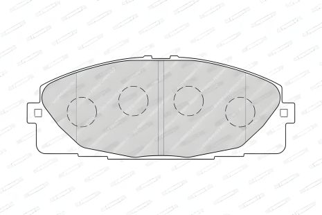 Тормозных колодок комплект, дисковый тормоз NISSAN NV400, TOYOTA HIACE, FERODO (FVR4327)