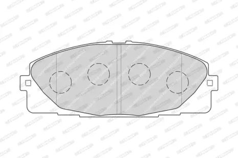 Комплект тормозных колодок, дисковый тормоз NISSAN NV400, TOYOTA HIACE, FERODO (FVR4327)