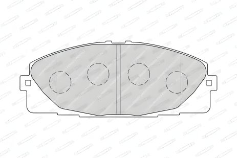 Комплект дискових гальмівних колодок NISSAN NV400, TOYOTA HIACE, FERODO (FVR4327)