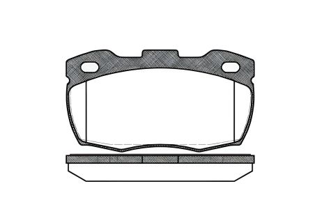 Дисковые тормозные колодки для LAND ROVER, REMSA (026610)