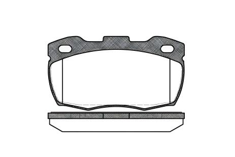 Дисковые тормозные колодки для LAND ROVER, REMSA (026610) Дисковые тормозные колодки для LAND ROVER, REMSA (026610)