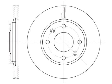 Гальмівний диск для LIFAN 520 та INNOCENTI KORAL, REMSA (613110)