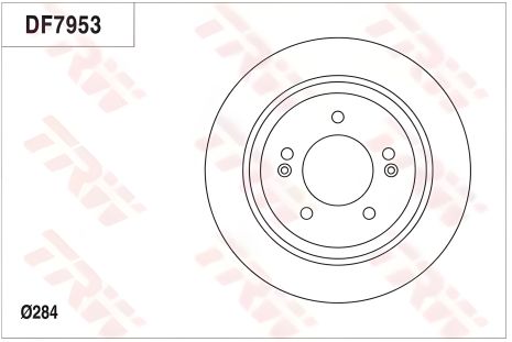 Диск гальмівний для KIA OPTIMA, HYUNDAI i30, TRW (DF7953)