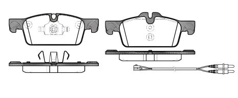 Гальмівних комплект колодок, дискове гальмо PEUGEOT 508, REMSA (146101) Гальмівних комплект колодок, дискове гальмо PEUGEOT 508, REMSA (146101)
