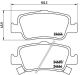 Комплект тормозных колодок, дисковый тормоз TOYOTA COROLLA, BREMBO (P83080)