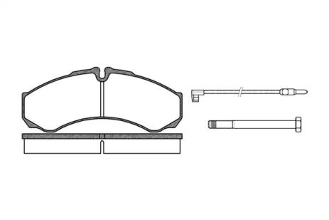 Набір гальмівних майданчиків, Disc Brake Iveco Daily, Renault Trucks, Woking (P751302)