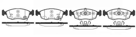 Комплект гальмівних колодок CHRYSLER YPSILON, FIAT PANDA, LANCIA YPSILON, WOKING (P072350)
