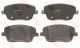 Полный комплект тормозных колодок, дисковый тормоз для SEAT IBIZA и VW POLO, TRW (GDB1414)